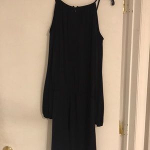 Michael Kors Navy Blue Cold Shoulder Dress Size L.